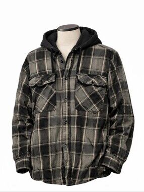 WearFirst Men’s XXL Striped Hoodie Skater Striped Grunge Retro  Pullover Y2K[3E]